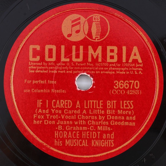 Horace Heidt - That Old Black Magic / If I Cared Less - 1943 78 rpm Record 36670 - Picture 3 of 16